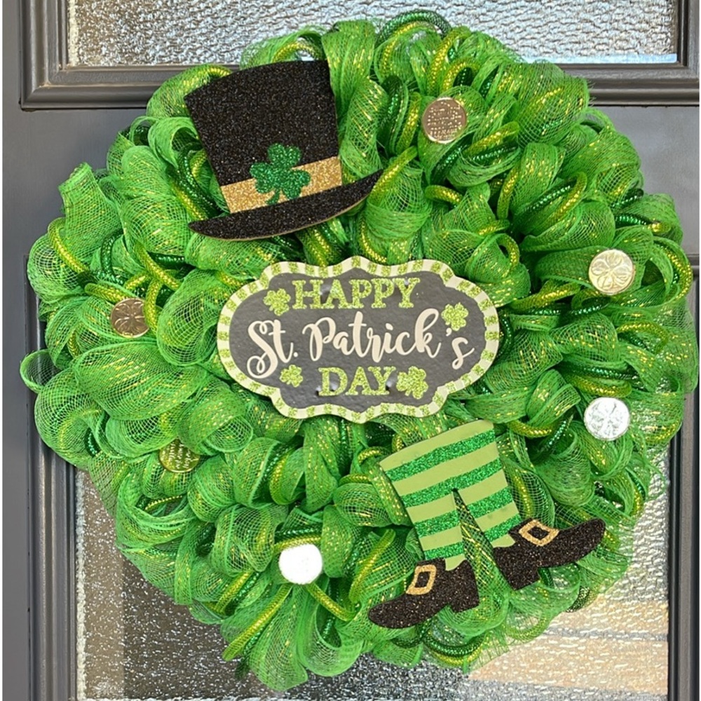 New St. Patrick’s Day 21” handmade wreath